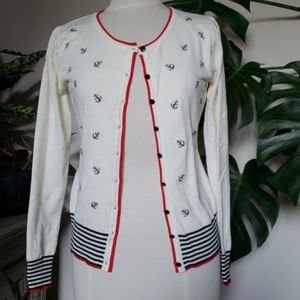 NWT ModCloth Nautical Cardigan